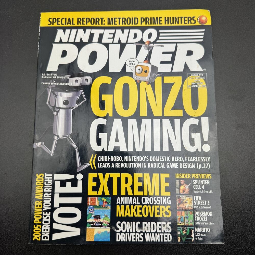 Nintendo Power Magazine March 2006 Vol 201 Metroid Prime Hunters Chibi-Robo